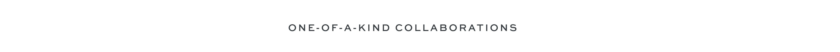 One-of-a-Kind Collaborations