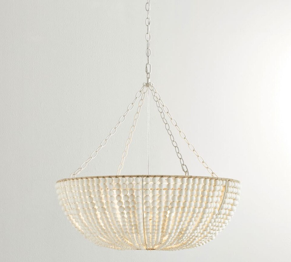 Bristol Wood Bead Chandelier