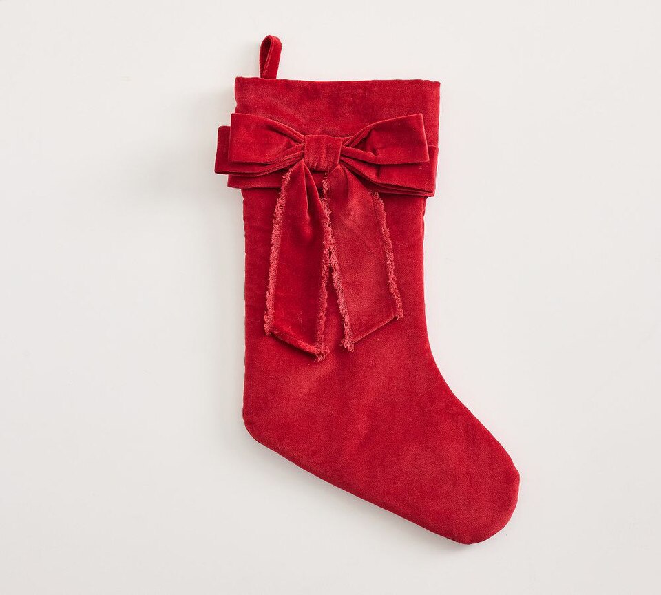 Pottery Barn Velvet Stockingnull
