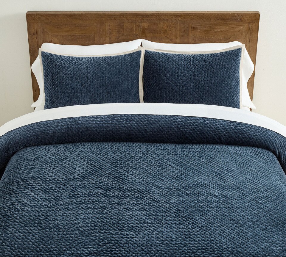 Pottery Barn Velvet Quilt