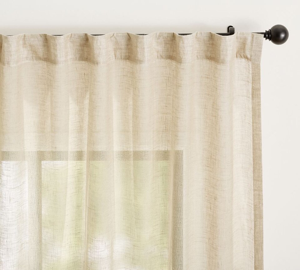 Pottery Barn Emery Linen Curtains