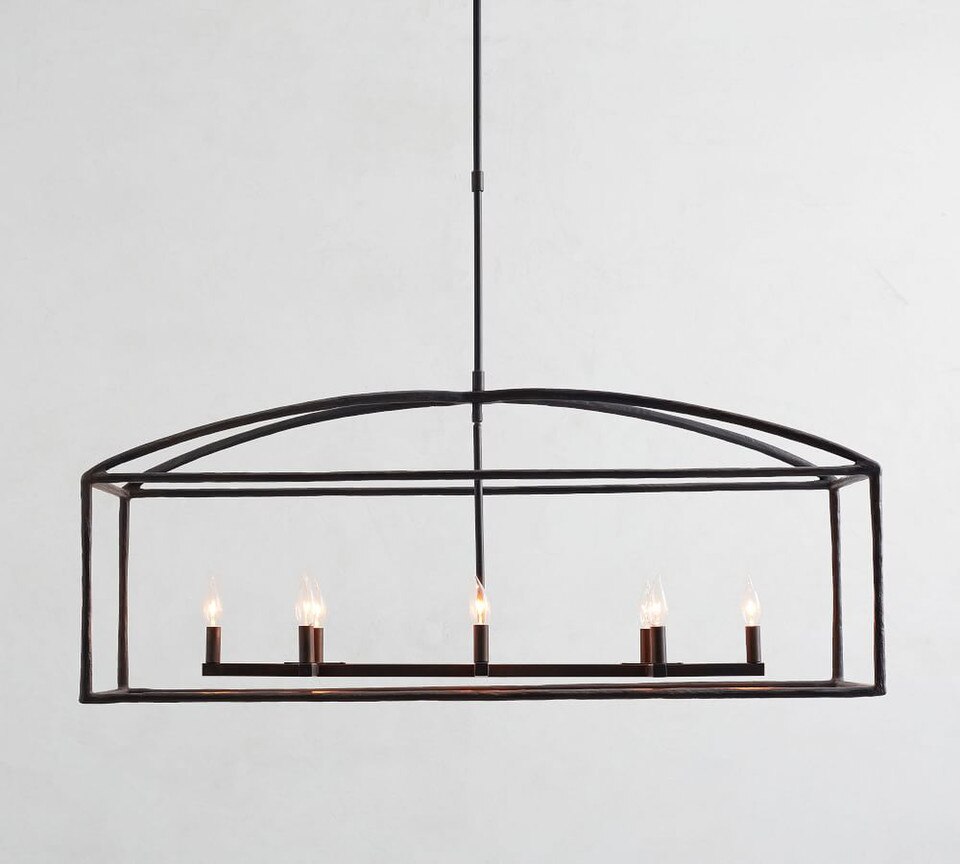 Fallon Forgediron Linear Chandelier