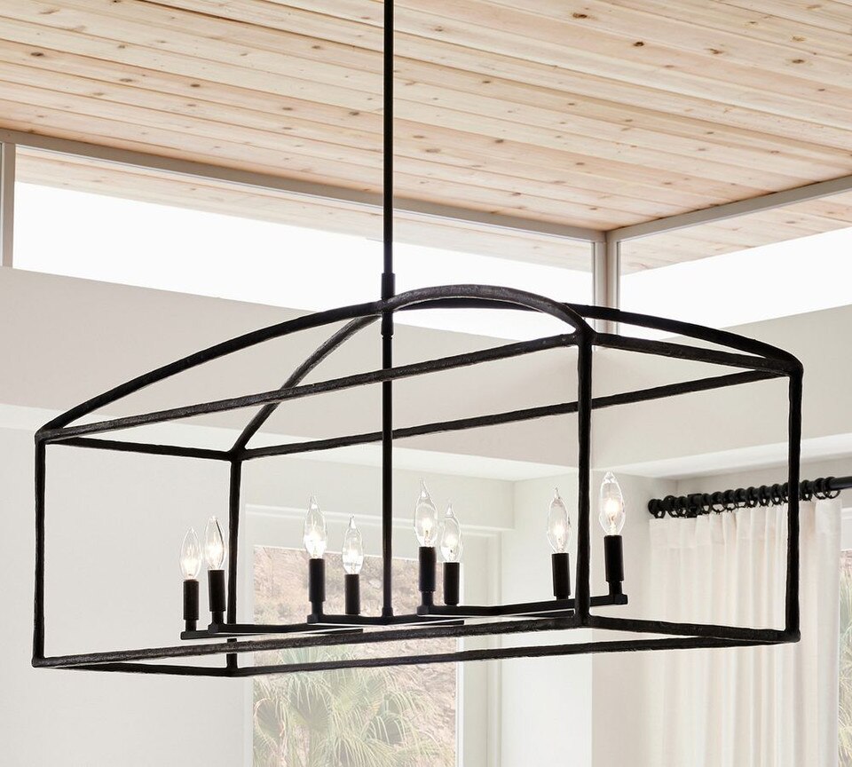 Fallon Forgediron Linear Chandeliernull
