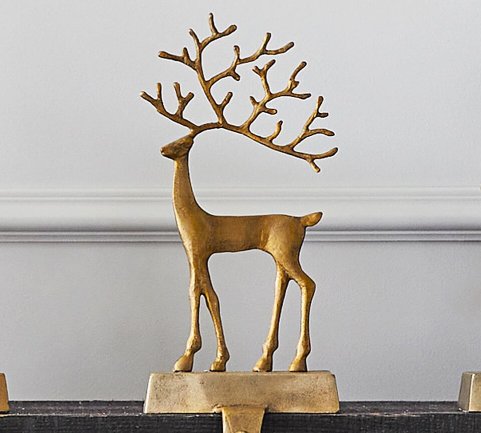 Pottery Barn Reindeer Stocking Holder