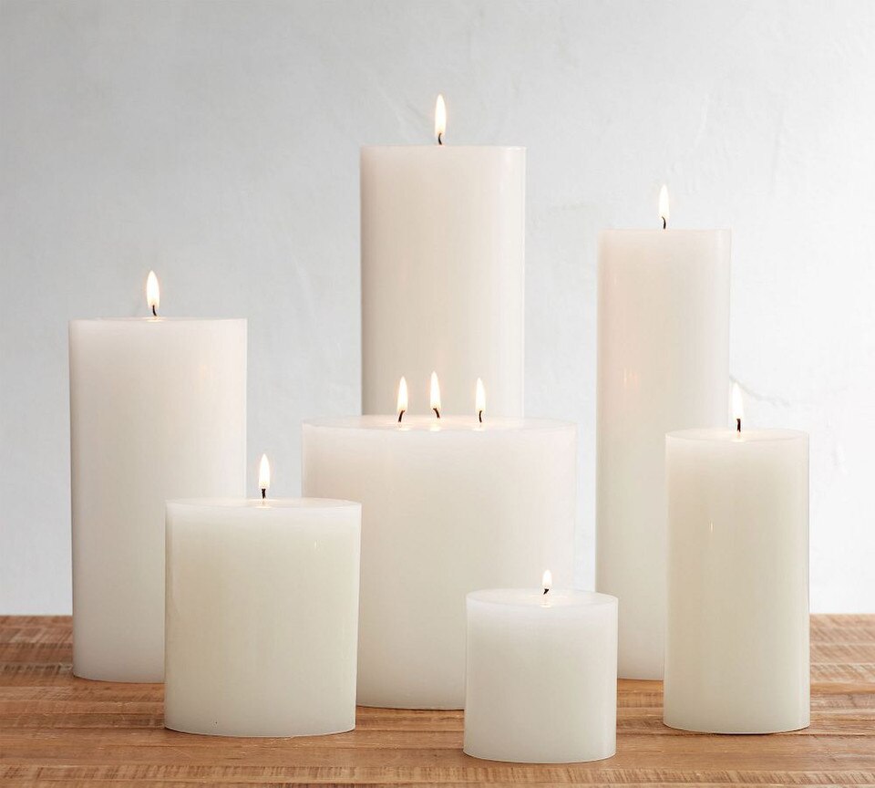 Pottery Barn Pillar Candlesnull